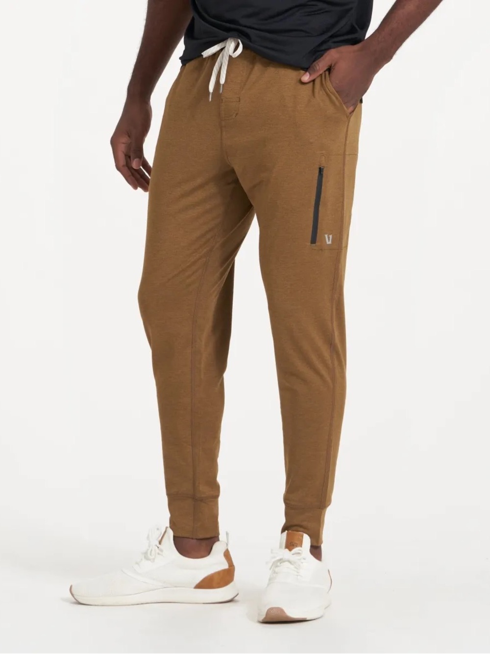 Vuori Sunday Performance Jogger Men Large Brown Athletic Tapered Sweat Pant V416 - Picture 9 of 9